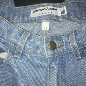 American apparel high waisted jeans